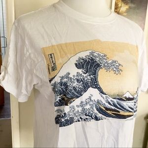 The Great Wave Graphic Tshirt Artist Ocean Beach